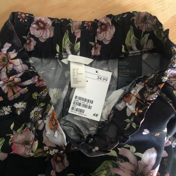 H&M Floral Wide Leg Trousers - Picture 7 of 10
